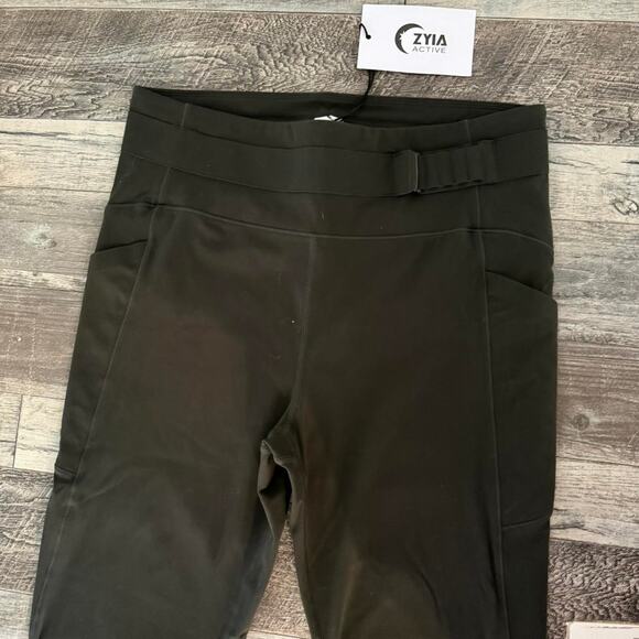 Zyia Dark Army Euphoria Leggings 7/8 24" Sz 8-10 - Picture 5 of 8
